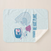 Cookie Monster | Sorry, ik heb plannen Sherpa Deken (Voorkant (horizontaal))