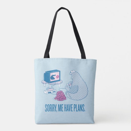 Cookie Monster | Sorry, ik heb plannen Tote Bag (Achterkant)