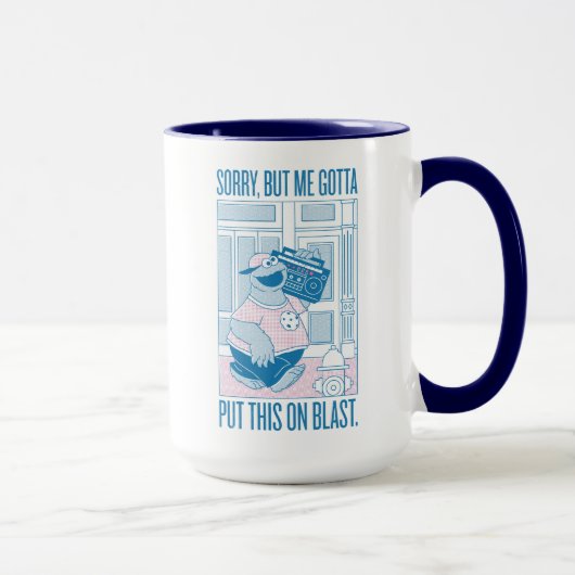 Cookie Monster | Sorry, maar ik moet Mok (Rechts)