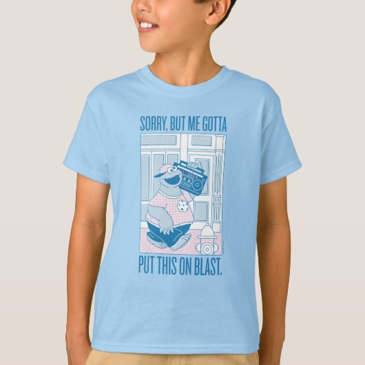 Cookie Monster | Sorry, maar ik moet T-shirt (Voorkant)