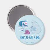 Cookie Monster | Sorry, Me Have Plans Magneet (Voorkant / Achterkant)