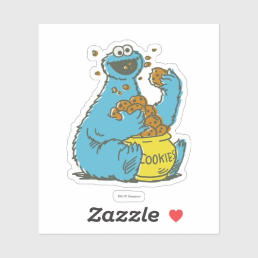 Cookie Monster  Sticker (Vel)