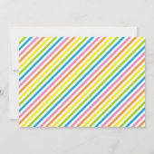 Cookie Monster Striped Birthday Kaart (Achterkant)