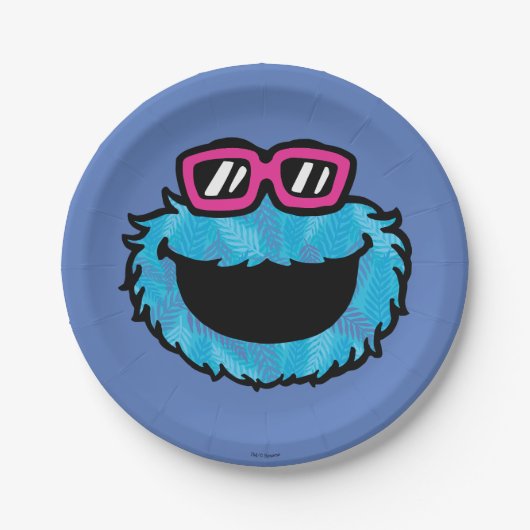 Cookie Monster | Summer Vibes Papieren Bordje (Voorkant)
