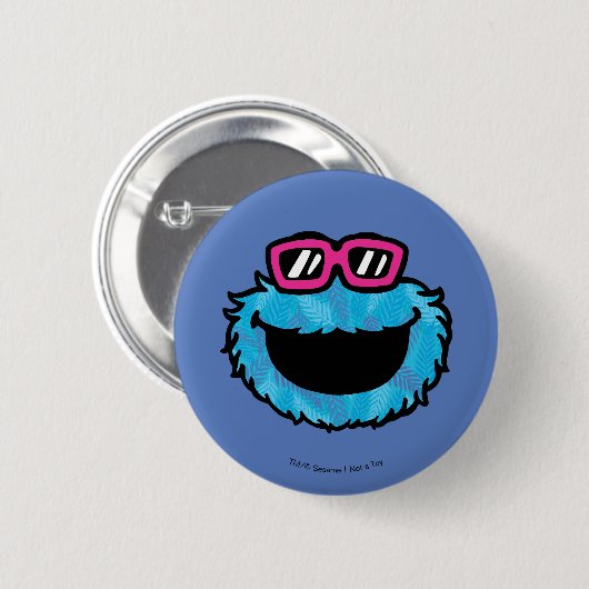 Cookie Monster | Summer Vibes Ronde Button 5,7 Cm (Voorkant /achterkant)