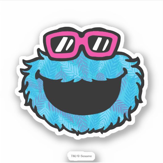 Cookie Monster | Summer Vibes Sticker (Voorkant)