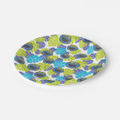 Cookie Monster | Tropisch patroon Papieren Bordje (Gekanteld)