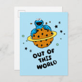 Cookie Monster | Uit deze wereld Briefkaart (Voorkant / Achterkant)