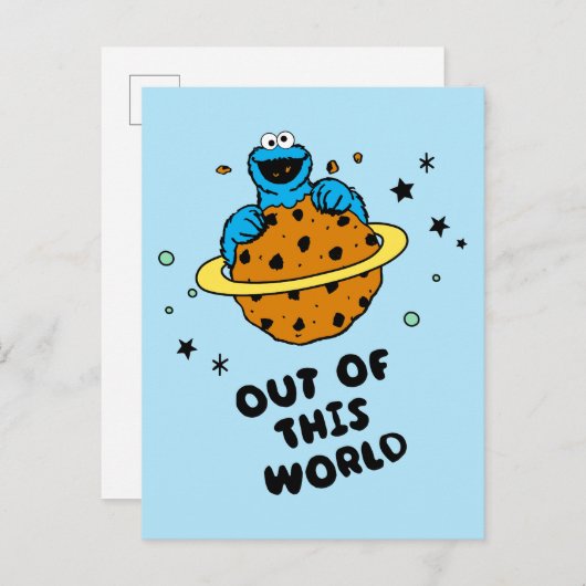 Cookie Monster | Uit deze wereld Briefkaart (Voorkant / Achterkant)