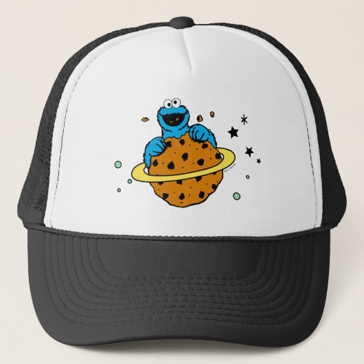 Cookie Monster | Uit deze wereld Trucker Pet (Voorkant)