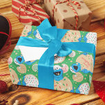 Cookie Monster Vakantie | Jouw namen toevoegen Cadeaupapier<br><div class="desc">Prettige feestdagen Van Koekjesmonster! © 2014 Sesamworkshop. www.sesamestreet.org</div>
