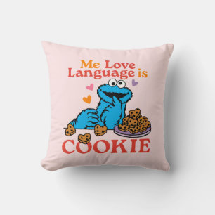 Cookie Monster Valentijnsdag citaat Kussen