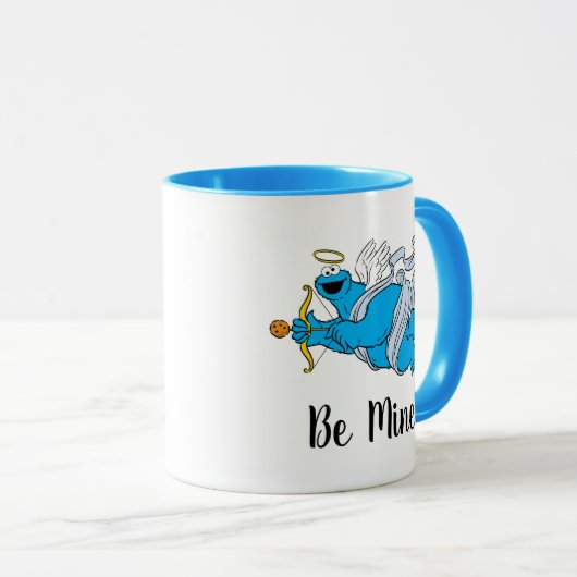 Cookie Monster Valentijnse cupid Mok (Voorkant rechts)