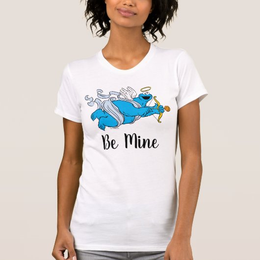 Cookie Monster Valentijnse cupid T-shirt (Voorkant)