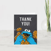 Cookie Monster Verjaardag Leien Bedankt (Voorkant)