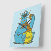 Cookie Monster  Vierkante Klok (Hoek)
