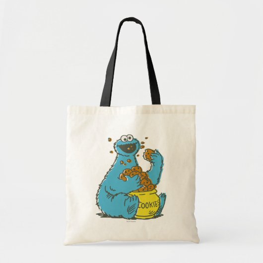 Cookie Monster Vintage Tote Bag (Voorkant)