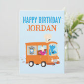 Cookie Monster Voedseltruck Gefeliciteerd (Staand voorkant)