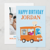 Cookie Monster Voedseltruck Gefeliciteerd (Voorkant / Achterkant)