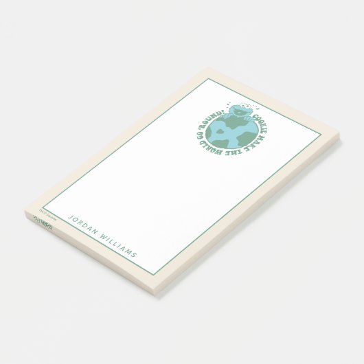 Cookie Monster | Voeg je naam toe Post-it® Notes (Schuin)