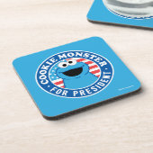 Cookie Monster voor President Bier Onderzetter (Linkerzijde)