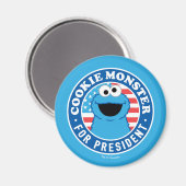 Cookie Monster voor President Magneet (Voorkant / Achterkant)