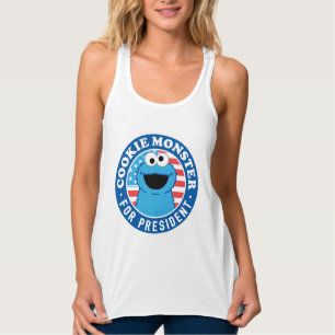 Cookie Monster voor President Tanktop