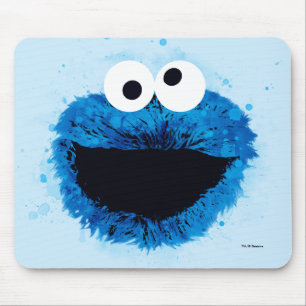 Cookie Monster   Watercolor Trend Muismat