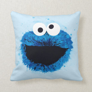 Cookie Monster   Waterverf Trend Kussen