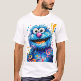Cookie Monster Waterverf Trend T-Shirt