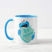 Cookie Monster "Wees van mij" Valentijnsdag Hart S Mok (Links)