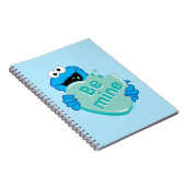 Cookie Monster "Wees van mij" Valentijnsdag Hart S Notitieboek (Rechterzijde)