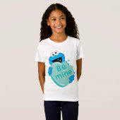 Cookie Monster "Wees van mij" Valentijnsdag Hart S T-shirt (Voorkant volledig)