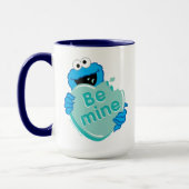 Cookie Monster "Wees van mij" Valentijnshart Snoep Mok (Links)