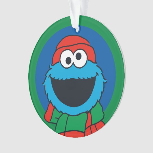 Cookie Monster Winter Scarf Ornament (voorkant)