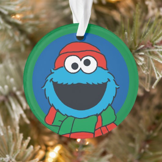 Cookie Monster Winter Scarf Ornament (Boom)