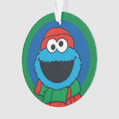 Cookie Monster Winter Scarf Ornament (voorkant)