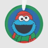 Cookie Monster Winter Sjaal Ornament (voorkant)