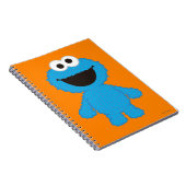 Cookie Monster Wol Stijl Notitieboek (Rechterzijde)