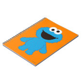 Cookie Monster Wol Stijl Notitieboek (Linkerzijde)