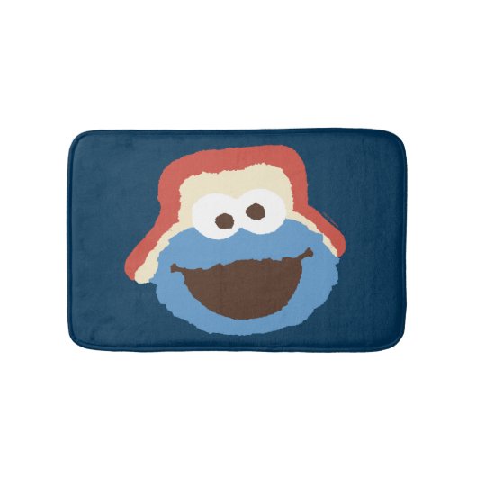 Cookie Monster Woodland Face Badmat (Voorkant)