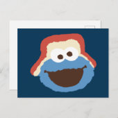 Cookie Monster Woodland Face Briefkaart (Voorkant / Achterkant)