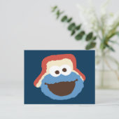 Cookie Monster Woodland Face Briefkaart (Staand voorkant)