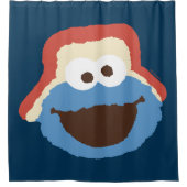 Cookie Monster Woodland Face Douchegordijn (Voorkant)