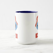 Cookie Monster Woodland Face | Jouw namen toevoege Mok (Midden)