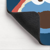 Cookie Monster Woodland Face | Jouw namen toevoege Muismat (Hoek)