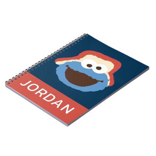 Cookie Monster Woodland Face | Jouw namen toevoege Notitieboek (Linkerzijde)