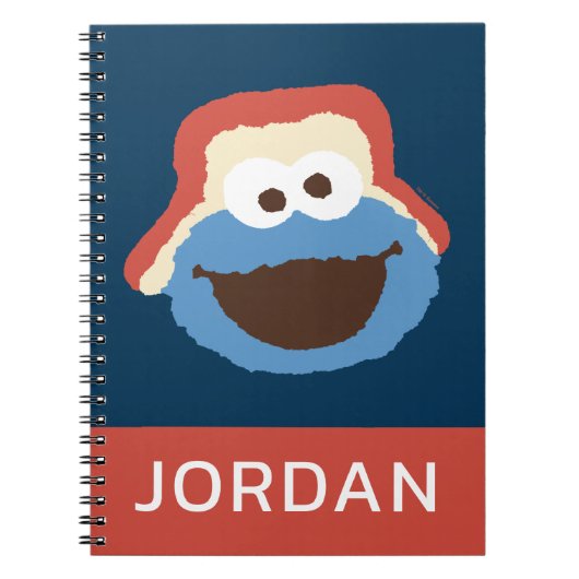 Cookie Monster Woodland Face | Jouw namen toevoege Notitieboek (Voorkant)