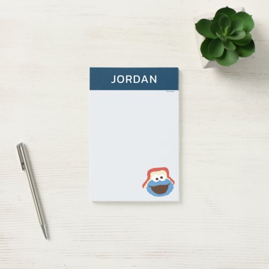 Cookie Monster Woodland Face | Jouw namen toevoege Post-it® Notes (Kantoor)