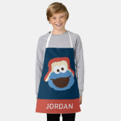 Cookie Monster Woodland Face | Jouw namen toevoege Schort (Gedragen)